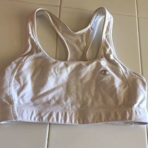 White champion sports bra